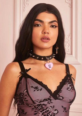 Love Lockdown Spiked Leash Choker