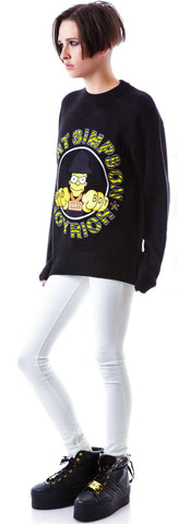 Bad Boy Bart Knit Crew - Off White