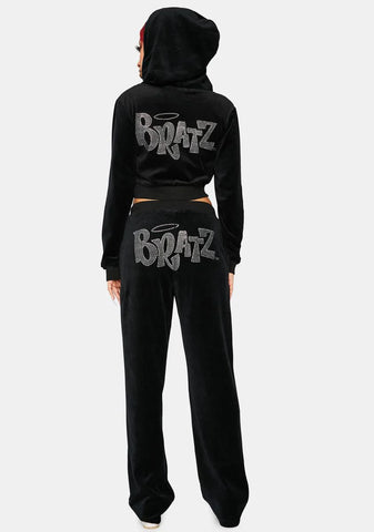 Dark Keep It Glossy Track Pants