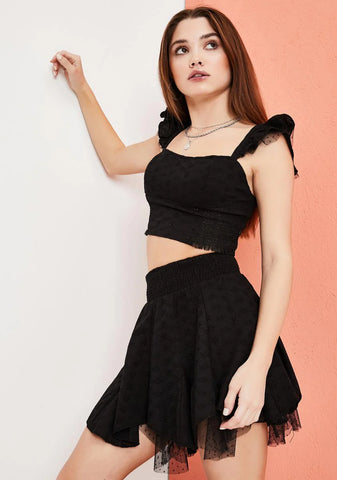 Unwritten Story Eyelet Corset Tank