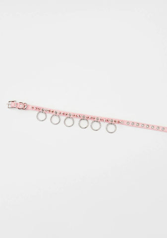 Pink OG Spikey BB Collar