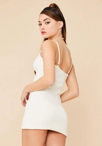 Seeking Glamour Crochet Knit Bodycon Mini Dress