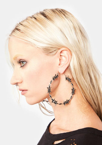 Stuck On You Hoop Earrings