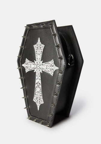 Into The Unknown Spiked Coffin Backpack