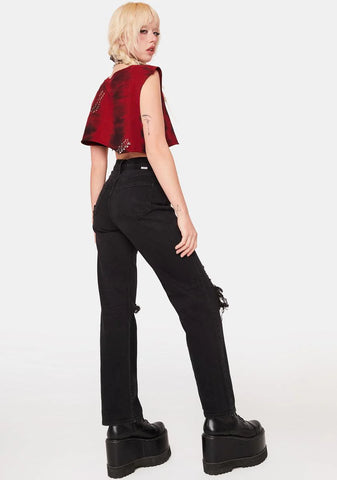 Curfew Sundaze High Rise Dad Jeans