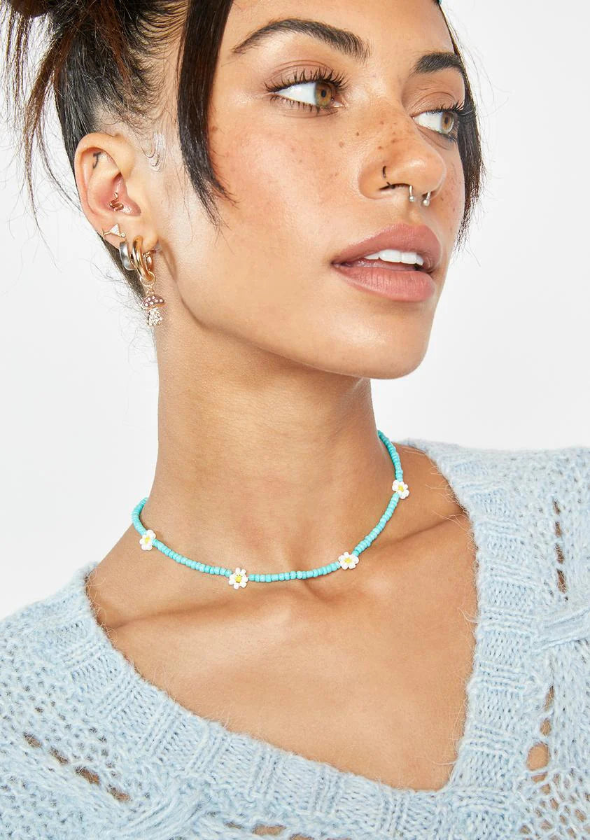 Dreaming In The Garden Beaded Necklace