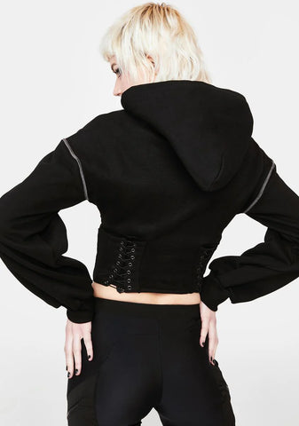 X-Speed Detachable Corset Hoodie