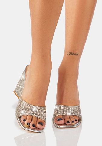 Chrome Nights On Earth Peep Toe Heels