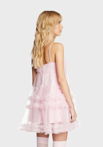 Candy Bold Fortune Tulle Mini Dress