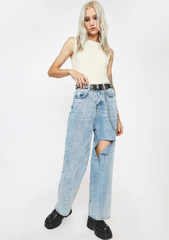 Oatmeal Bustier Silhouette Bodysuit