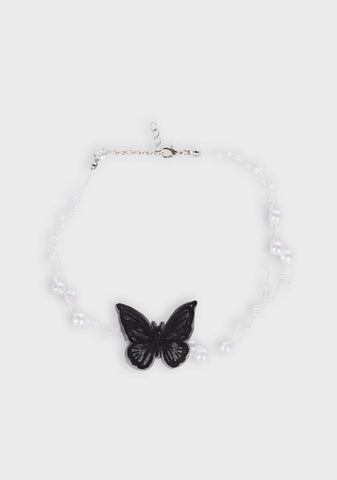 Fixated On Migration Butterfly Choker