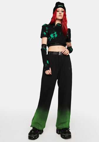 Dark Tie Dyed Two Wear Long Sleeve T-Shirt