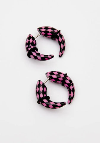 Argyle Swirl Stud Earrings