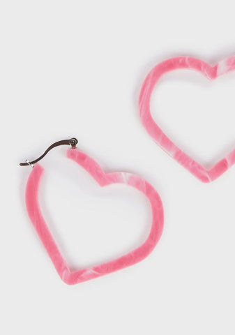 Jumpin' Through Hoops Tie-Dye Earrings