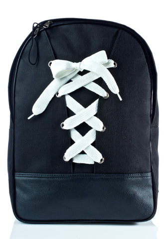 Crossed Wires Lace-Up Backpack