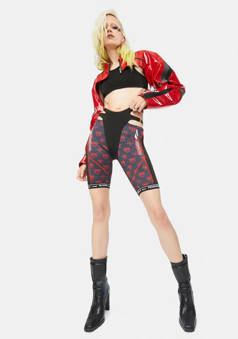 Red Monogram Speed Racer Shorts