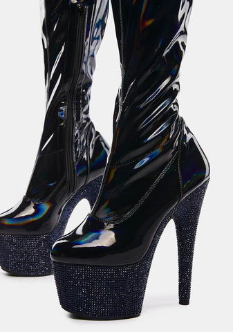 Bejeweled-3000-7 Thigh High Boots