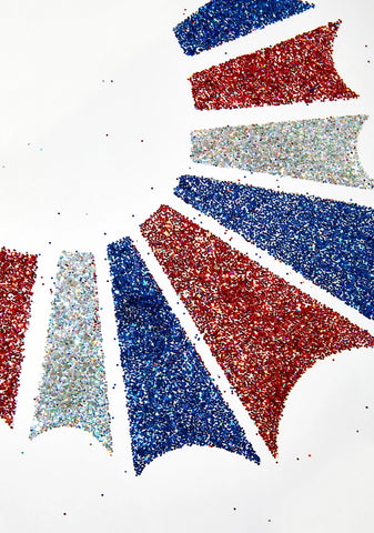 Clown Body Glitter Stickers