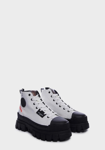 Star White Revolt Hi Tx Platform Sneakers