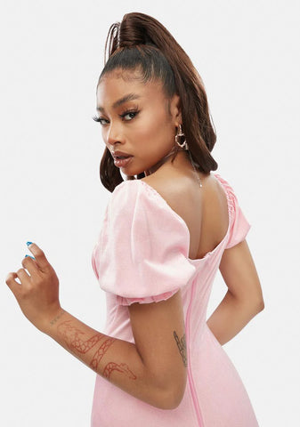 Sweet Friend To All Puff Sleeve Romper