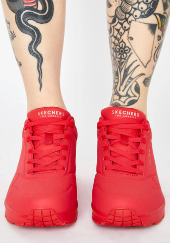 Red Stand On Air Uno Sneakers