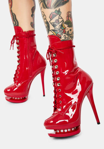Hot Check Me Out Platform Heels