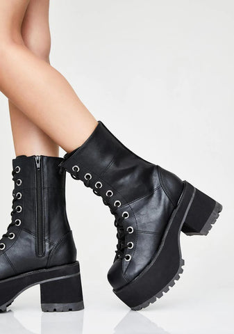 Ranger-301 Platform Calf Boots