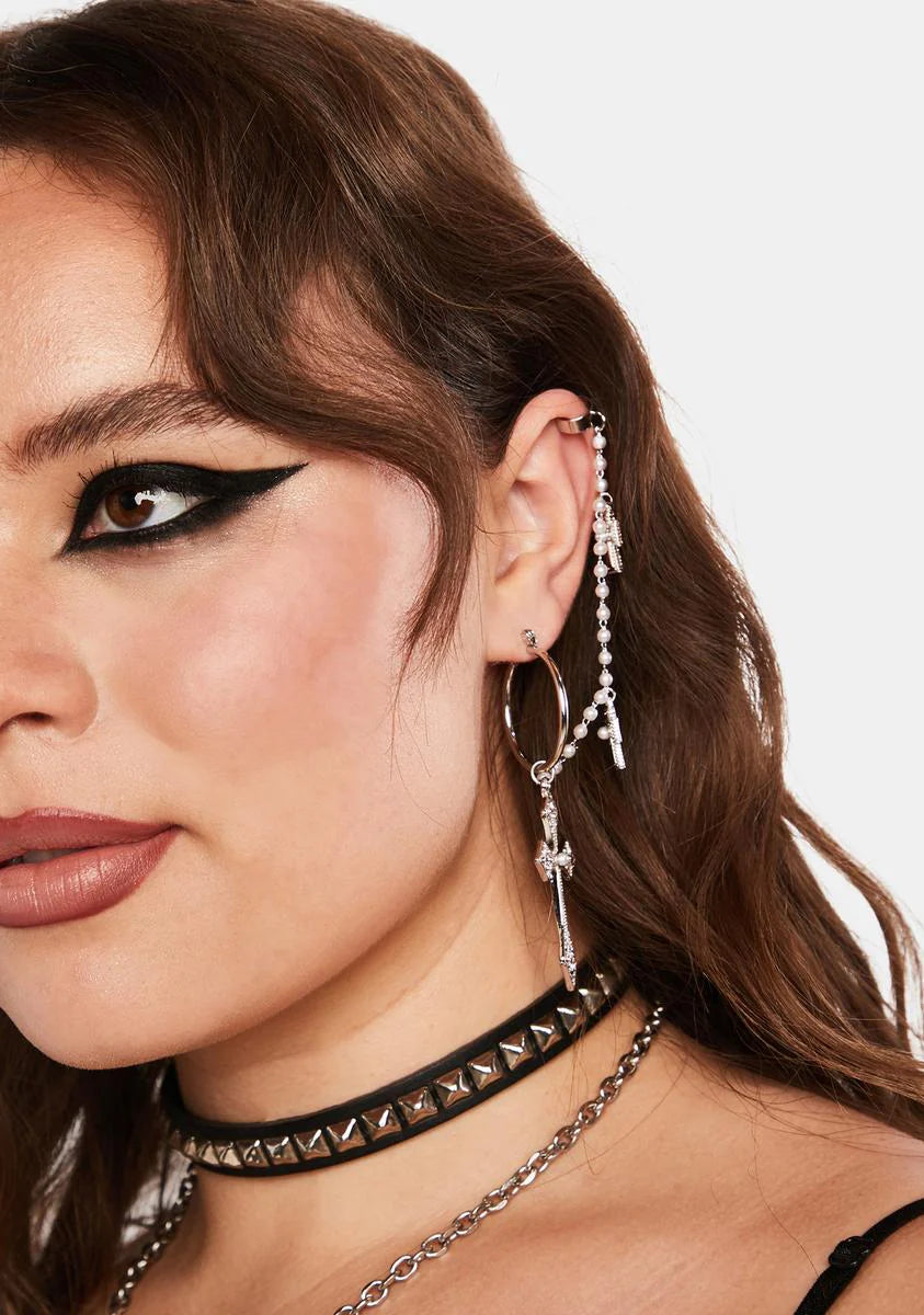 My Confessions Cross Earrings