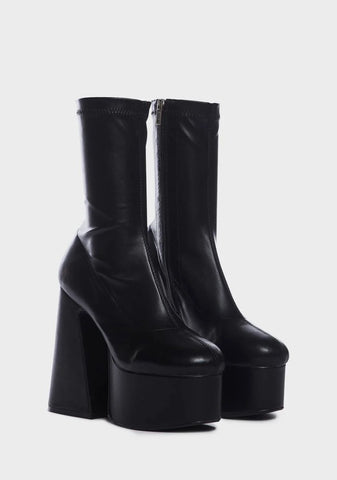 Over It Platform Sock Boots