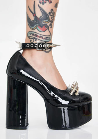 Nightcrawler Spiked Mary Janes
