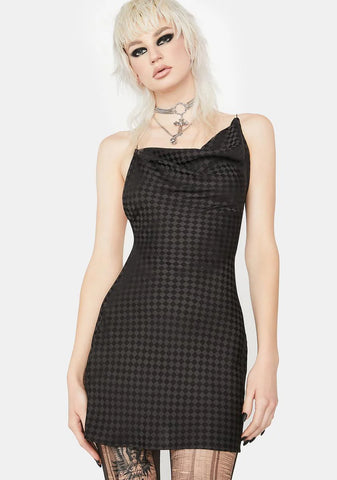 Raven Start A Rumor Houndstooth Mini Dress