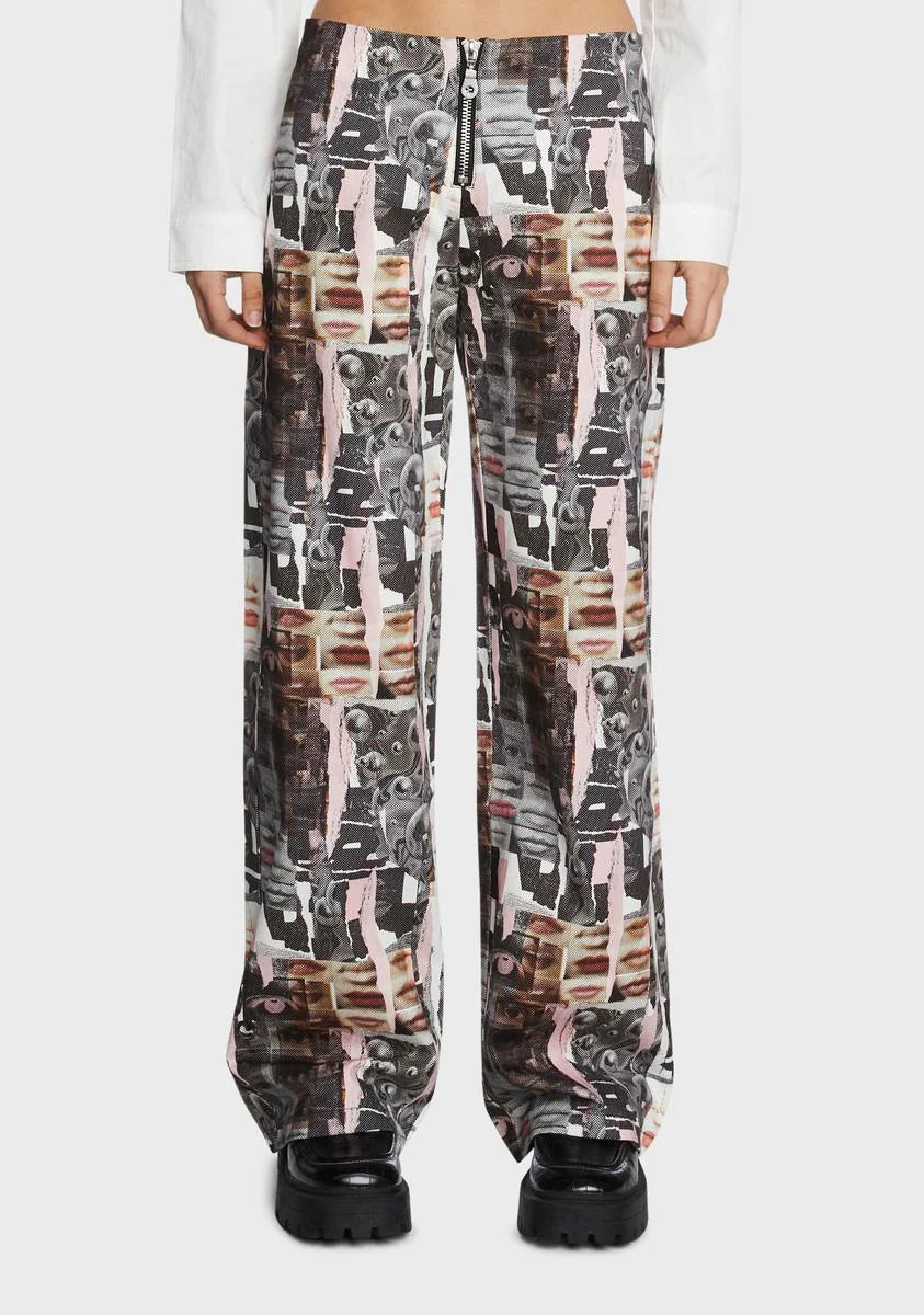 Scrapbook Low-Rise Trousers