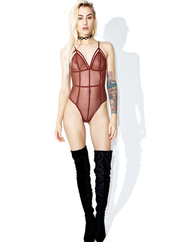 Passionate Plea Sheer Bodysuit