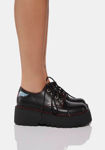 Talk Is Cheap Platform Oxfords