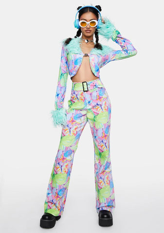 Metamorphosis Belted Bootcut Butterfly Jeans