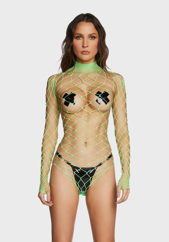 Slime The Damned Fishnet Bodysuit