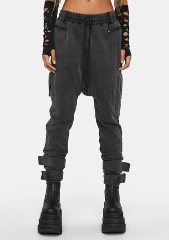 Compression Unisex Drop Crotch Joggers