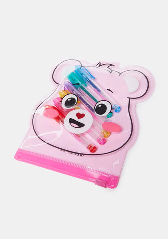 Cheer Bear Mini Gel Pen Set