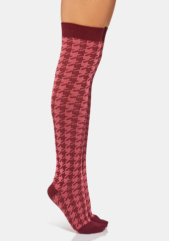 Sweet Deep Pockets Thigh High Socks