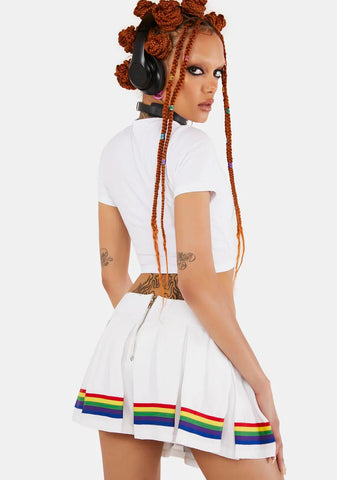 Angel Strutting By Life Pleated Skirt