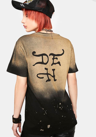 Black Bleach Graphic Tee