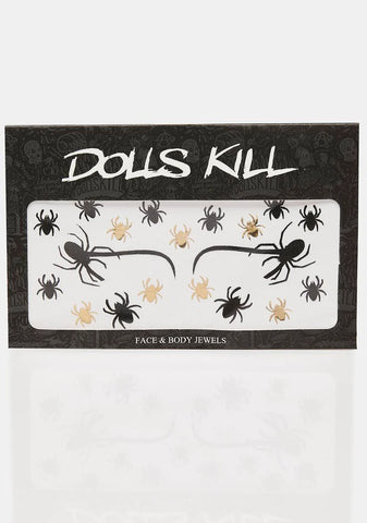 Itsy Bitsy Spiders Face Stickers