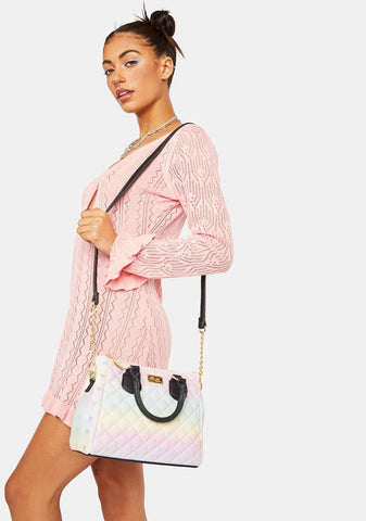 Amelia Quilted Mid-Size Satchel