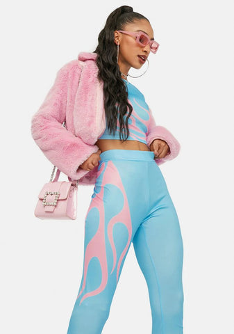 Turn It Up Flame Print Leggings Set