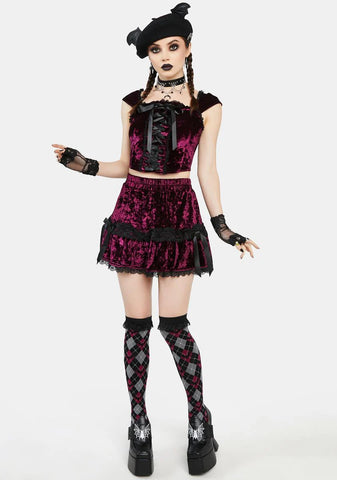 Batty For You Velvet Top