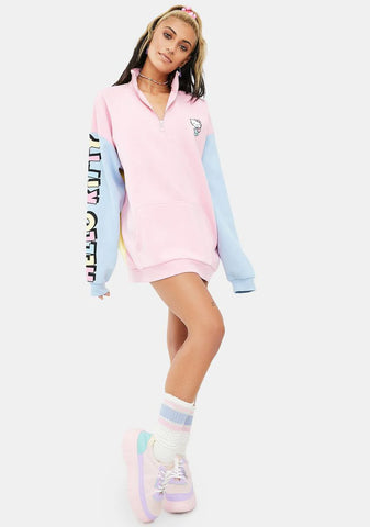 Hello Kitty Color Contrast Panel Sweatshirt