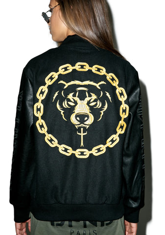 Mishka 2.0 Death Adder Chain Varsity Jacket