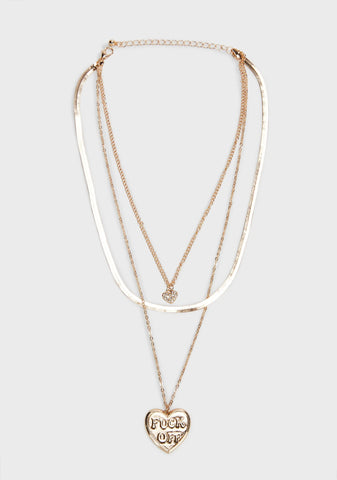 Words Hurt Layered Necklace