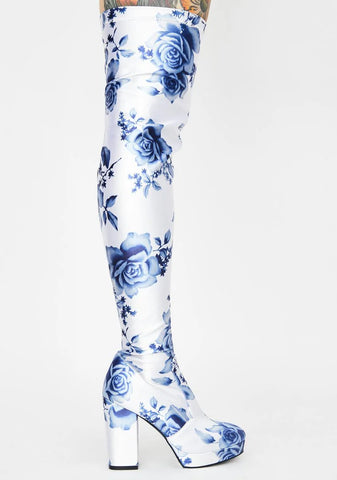 Werk Of Art Thigh High Boots