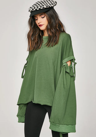 Humble Attitude Cut-Out Sweatshirt